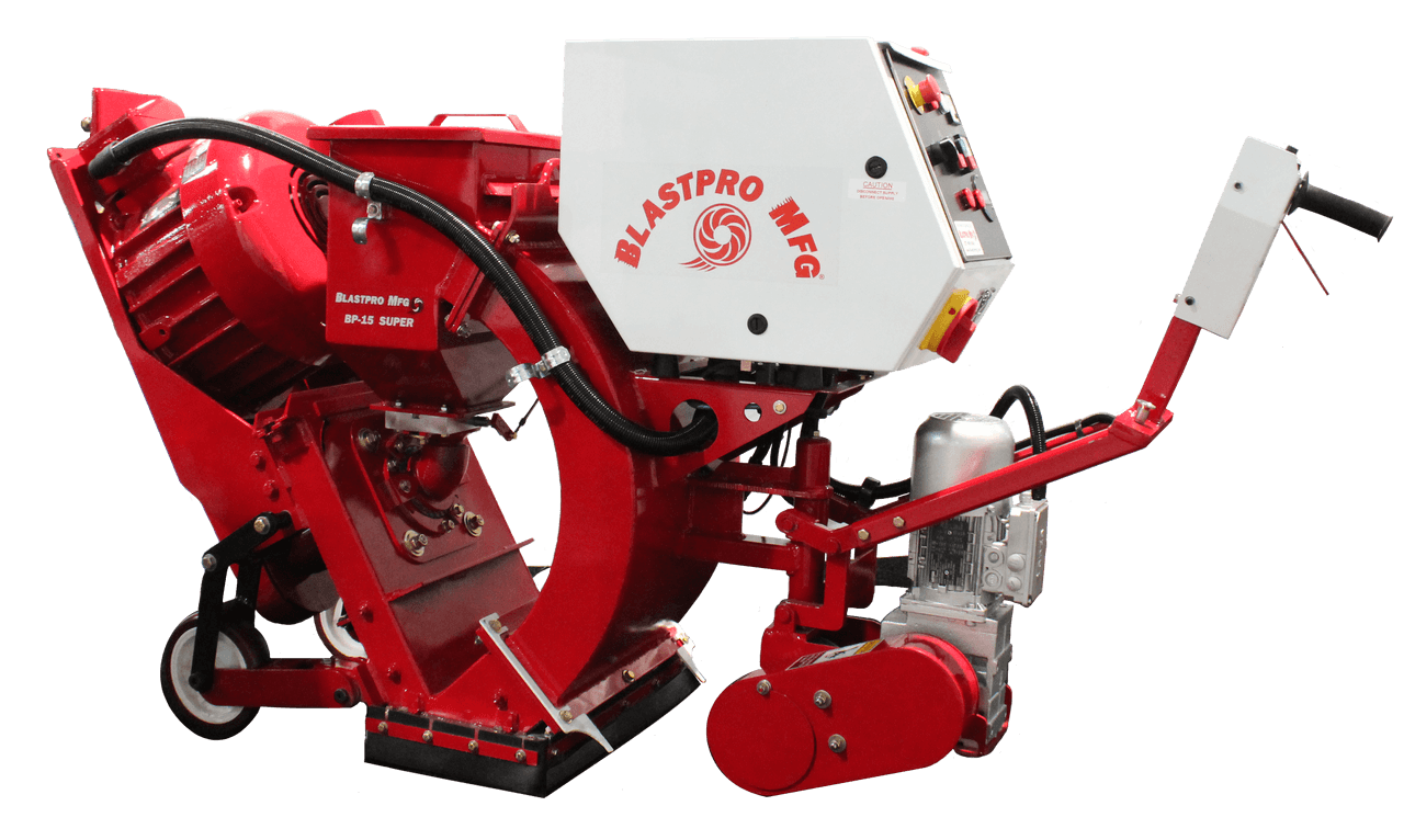 BP-15-SUPER Self-Propelled Portable Shot Blaster — floor equipment